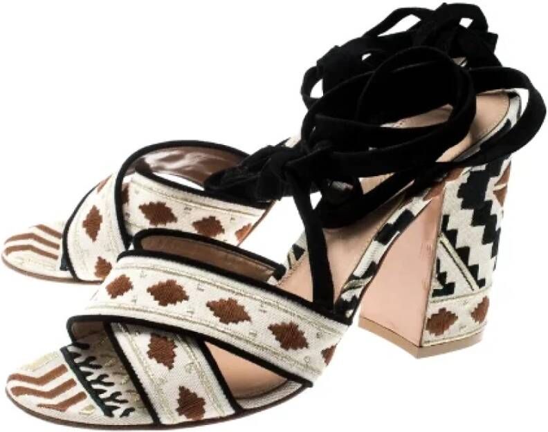Gianvito Rossi Pre-owned Canvas sandals Multicolor Dames
