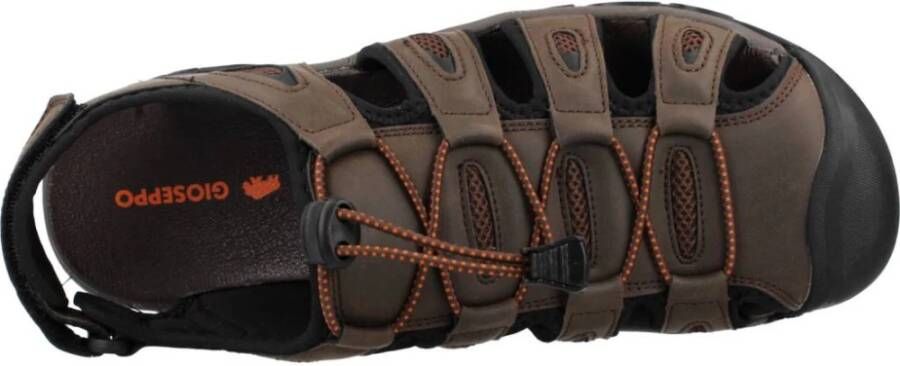 Gioseppo Casual Velcro Sandalen voor Mannen Brown Heren