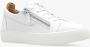 Giuseppe zanotti Vetersneakers met Metallic Logo White Dames - Thumbnail 4