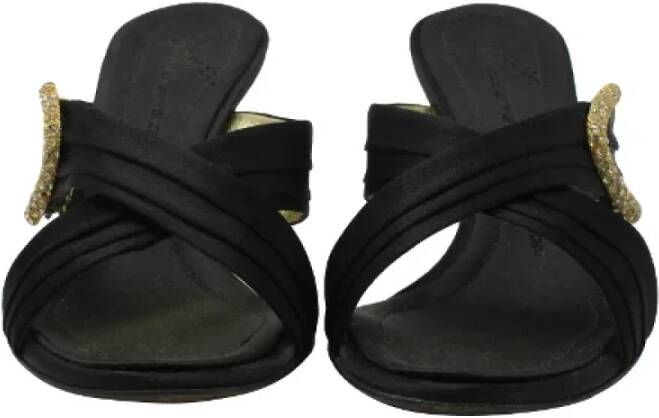 Giuseppe Zanotti Pre-owned Fabric sandals Black Dames