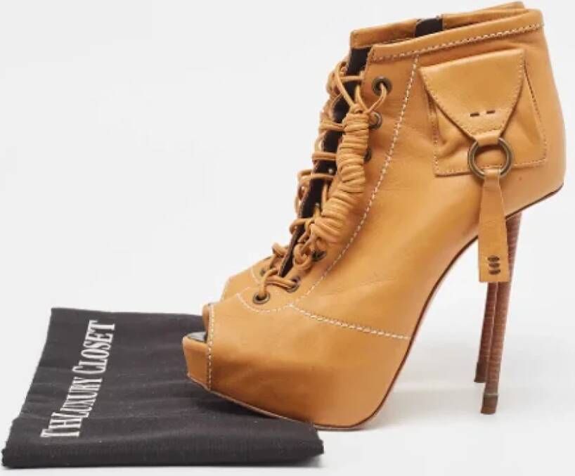 Giuseppe Zanotti Pre-owned Leather boots Brown Dames