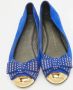 Giuseppe Zanotti Pre-owned Suede flats Blue Dames - Thumbnail 3