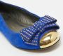 Giuseppe Zanotti Pre-owned Suede flats Blue Dames - Thumbnail 8
