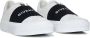 Givenchy Leren Sneakers Zwart Wit Logo Rubber White Dames - Thumbnail 3
