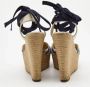 Gucci Vintage Pre-owned Canvas heels Blue Dames - Thumbnail 6