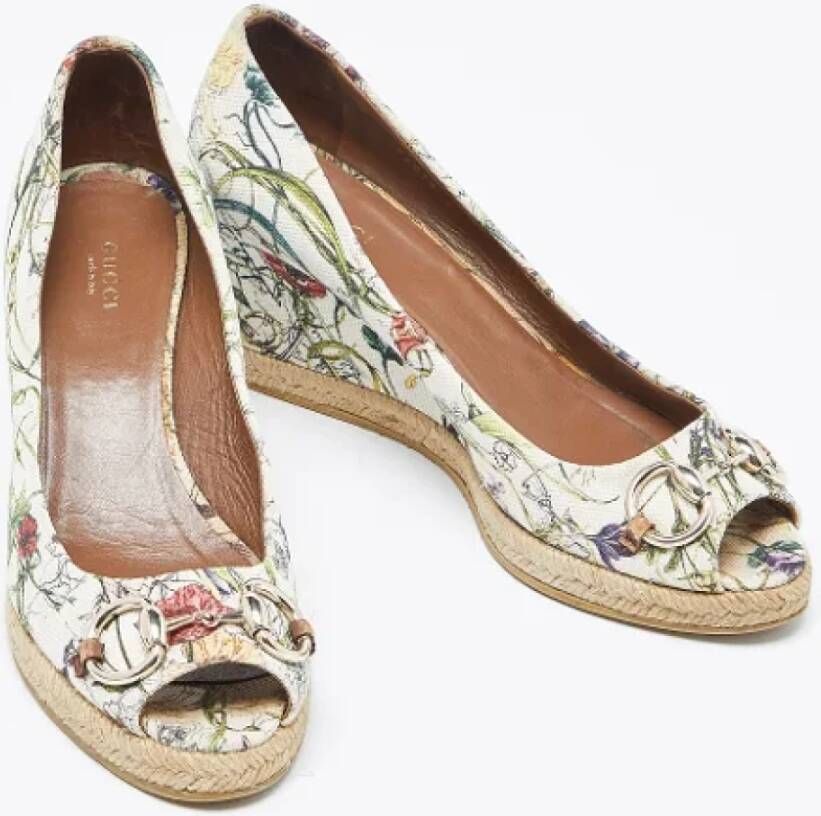 Gucci Vintage Pre-owned Canvas heels Multicolor Dames