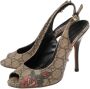 Gucci Vintage Pre-owned Coated canvas heels Beige Dames - Thumbnail 3