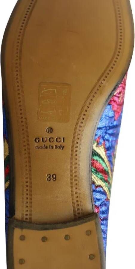 Gucci Vintage Pre-owned Fabric flats Multicolor Dames