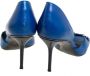 Gucci Vintage Pre-owned Leather heels Blue Dames - Thumbnail 4