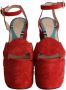 Gucci Vintage Pre-owned Leather sandals Red Dames - Thumbnail 2