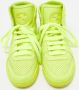 Gucci Vintage Pre-owned Leather sneakers Green Dames - Thumbnail 3