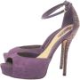 Gucci Vintage Pre-owned Suede sandals Purple Dames - Thumbnail 3