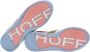 Hoff Oranje Casual Textiel Sneakers Multicolor Dames - Thumbnail 15