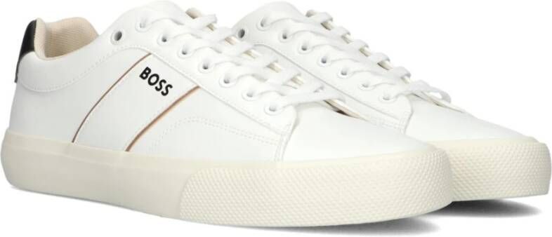 Hugo Boss Heren Lage Sneakers Aiden_tenn White Heren
