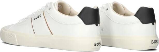 Hugo Boss Heren Lage Sneakers Aiden_tenn White Heren