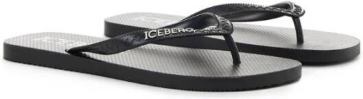 Iceberg Klassieke Logo Slippers Black Heren