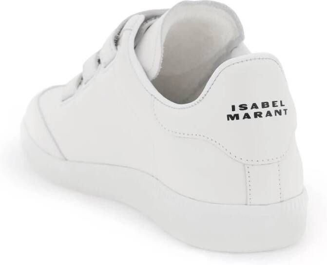 Isabel Marant Étoile Beth Leren Sneakers met Logo Detail White Dames - Foto 2