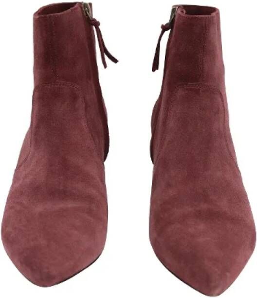 Isabel Marant Pre-owned Suede boots Red Dames