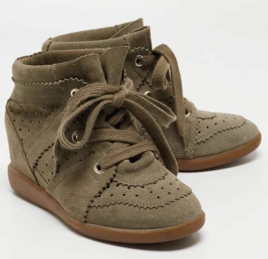 Isabel Marant Pre-owned Suede sneakers Gray Dames