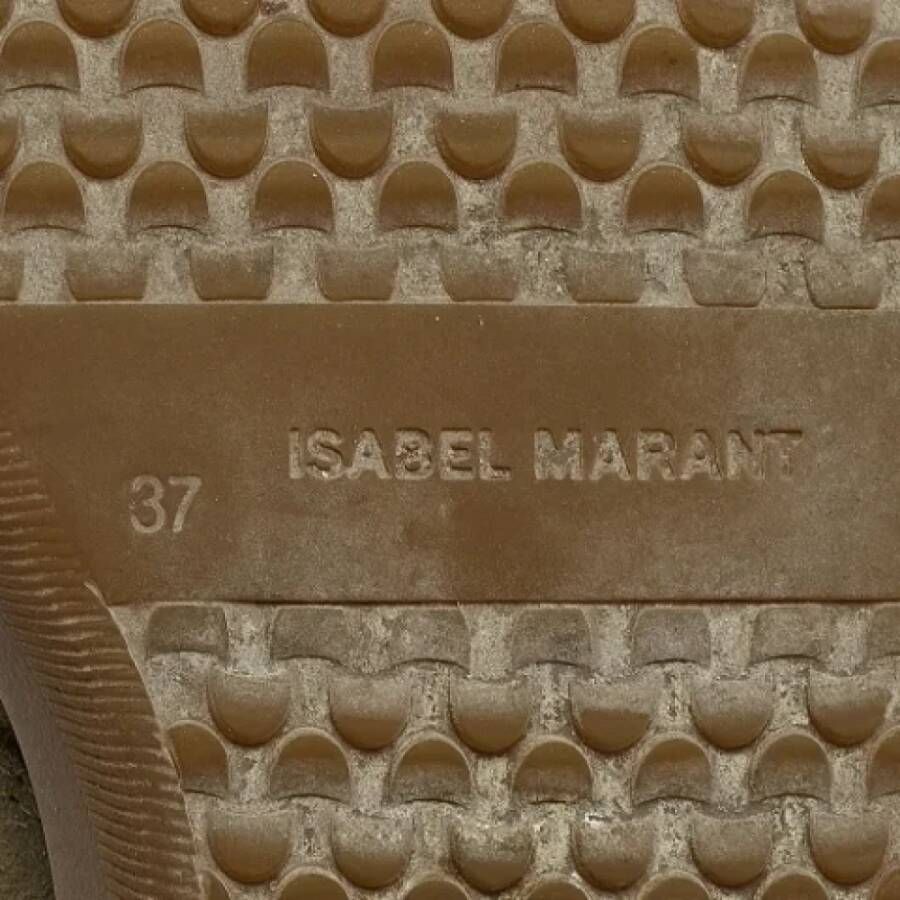 Isabel Marant Pre-owned Suede sneakers Green Dames