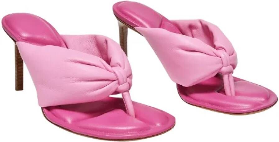 Jacquemus Leather sandals Pink Dames