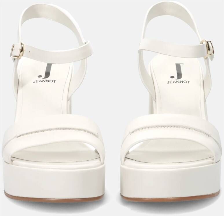 Jeannot Witte Geometrische Sandalen White Dames