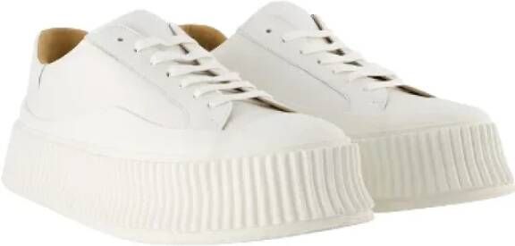 Jil Sander Leather sneakers White Dames