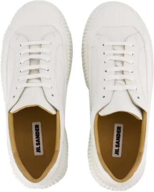 Jil Sander Leather sneakers White Dames