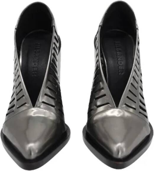 Jil Sander Pre-owned Leather heels Gray Dames