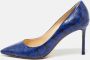 Jimmy Choo Pre-owned Fabric heels Blue Dames - Thumbnail 2