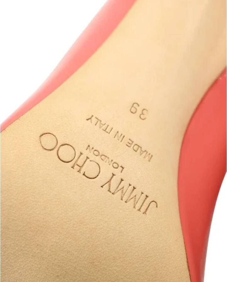 Jimmy Choo Pre-owned Leather heels Pink Dames