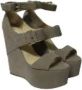Jimmy Choo Pre-owned Leather sandals Gray Dames - Thumbnail 2