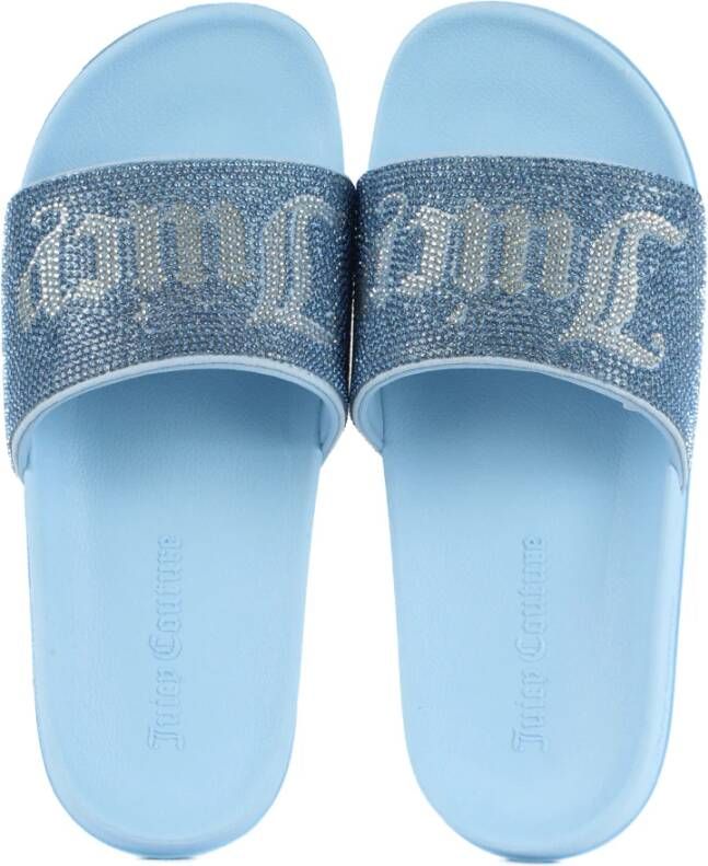 Juicy Couture Sliders Blue Dames