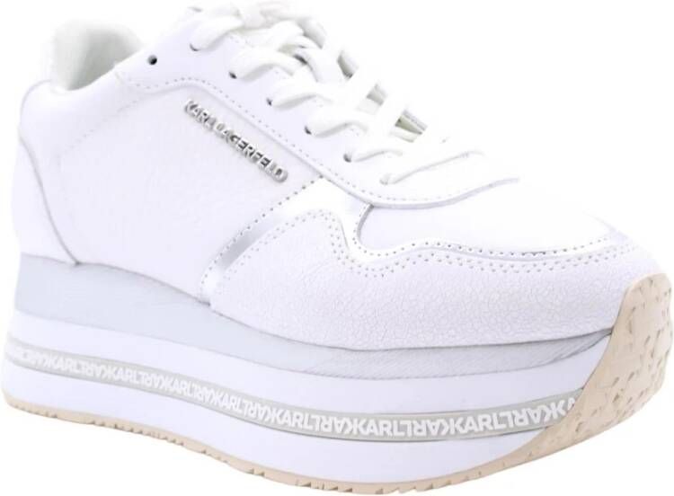 Karl Lagerfeld Luxe Sneaker voor Vrouwen White Dames
