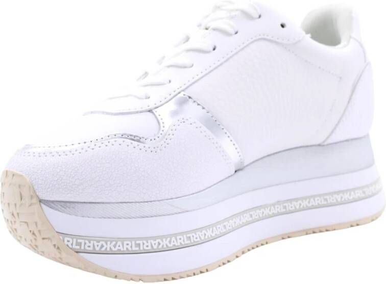 Karl Lagerfeld Luxe Sneaker voor Vrouwen White Dames