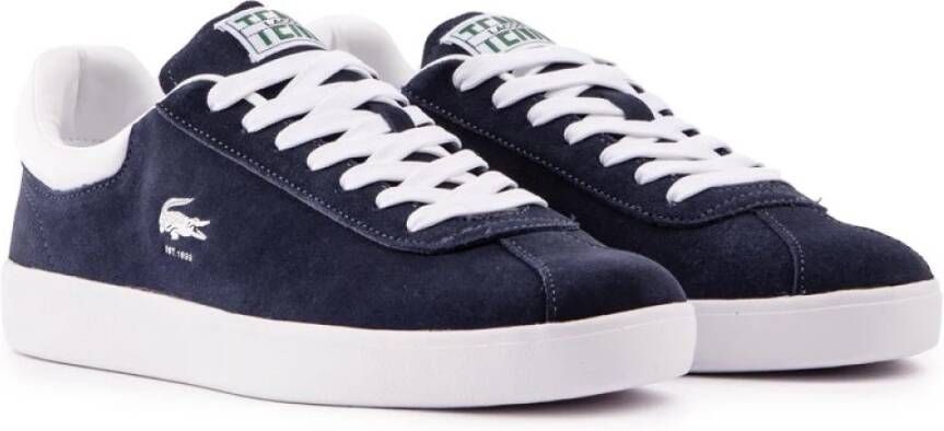 Lacoste Baseshot Trainers Blue Heren