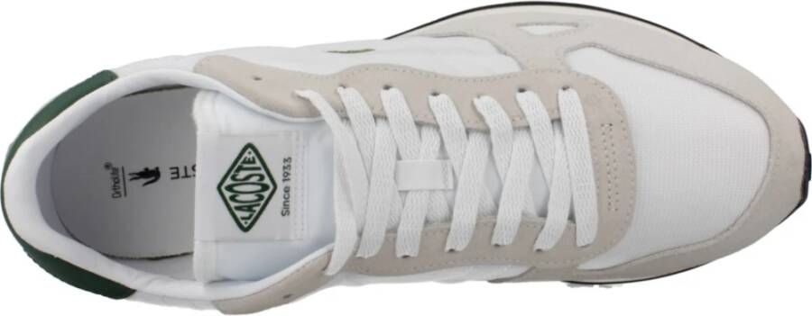 Lacoste Partner 70s Textiel Sneakers White Heren