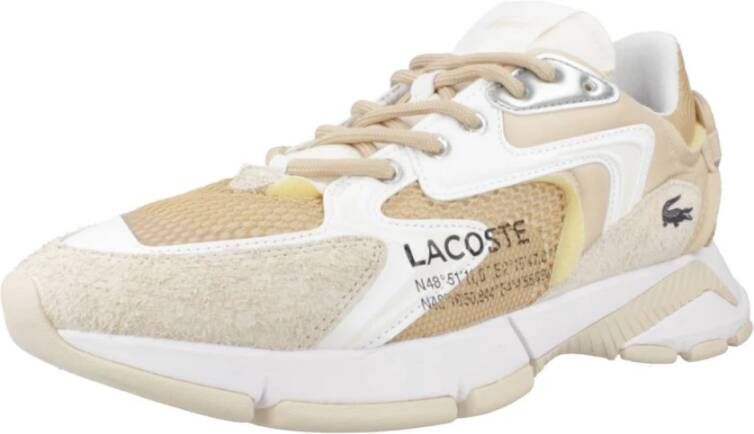 Lacoste Neo Textiel Sneakers Beige Heren