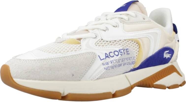 Lacoste Contrasterende Accent Sneakers White Heren