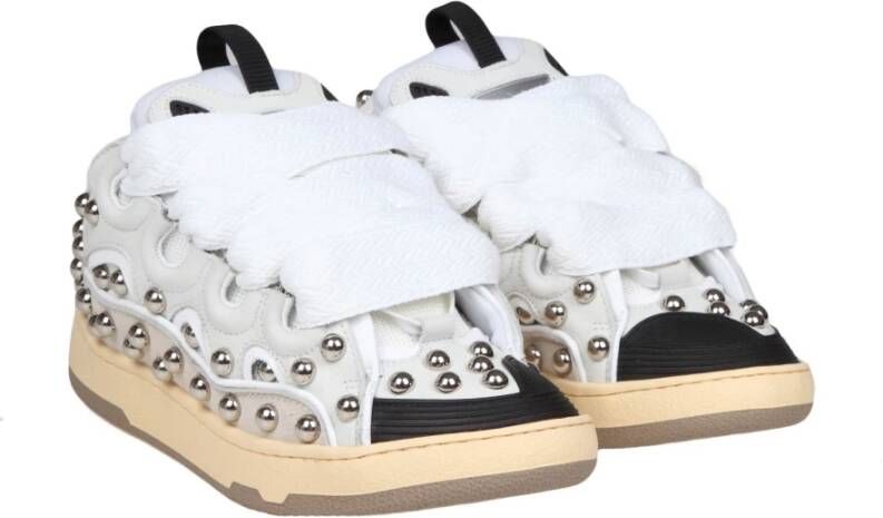 Lanvin Witte Mesh Sneakers Stijlvol Comfortabel White Dames