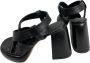 Laura Bellariva Hoge blokhak leren sandalen Zwart Dames - Thumbnail 4