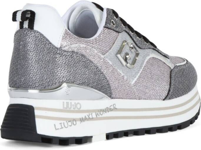 Liu Jo Glitter Sneakers Maxi Wonder 73 Gray Dames