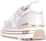 Liu Jo Beige Leren Sneakers met Witte en Gouden Details Beige Dames - Thumbnail 8