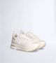 Liu Jo Beige Leren Sneakers met Witte en Gouden Details Beige Dames - Thumbnail 5