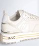 Liu Jo Beige Leren Sneakers met Witte en Gouden Details Beige Dames - Thumbnail 7