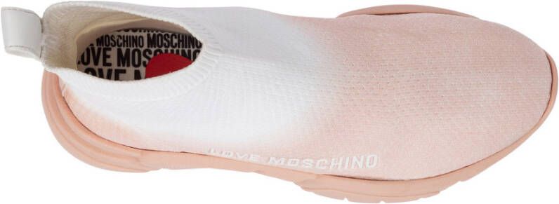 Love Moschino high top trainers sneakers Roze Dames