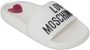 Love Moschino Witte rubberen zool slippers White Dames - Thumbnail 6