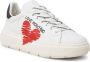 Love Moschino Dames Leren Sneakers Lente Zomer Collectie White Dames - Thumbnail 8