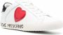 Love Moschino Dames Leren Sneakers Herfst Winter Collectie White Dames - Thumbnail 6