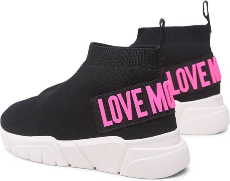 Love Moschino Dames Platform Sneakers Zwart Dames
